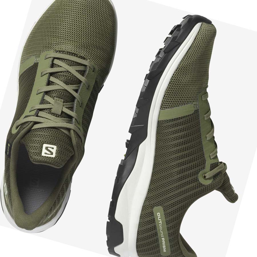 Tenis Senderismo Salomon OUTBOUND PRISM GORE-TEX Hombre Verde Oliva | MX 3571GSO